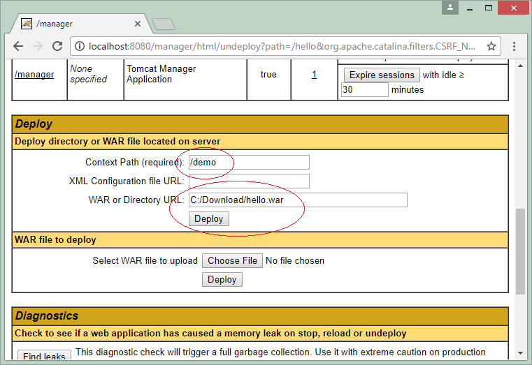 Configure Tomcat for Java web