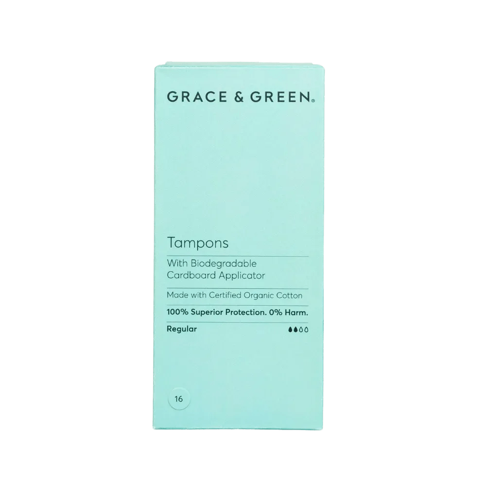 Grace & Green Organic Tampons Zero Wasted