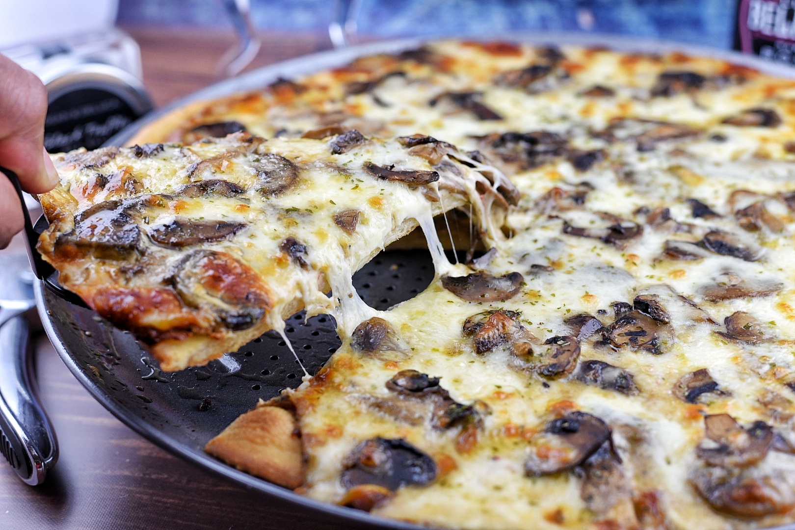 Black Truffle Mushroom White Pizza Dude That Cookz