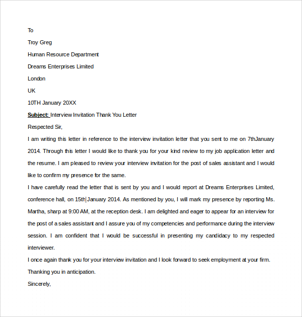 Thank You for Invite to Interview: Expressing Gratitude and Making a Lasting Impression