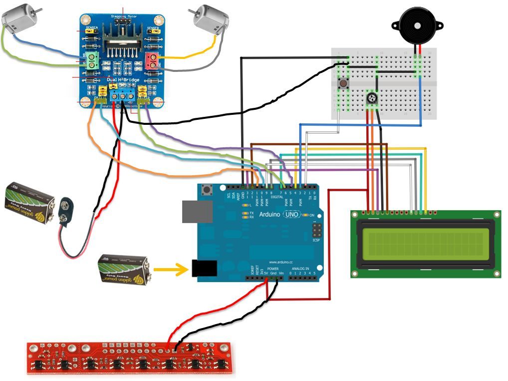 Circuit Diagram Of Arduino Robot