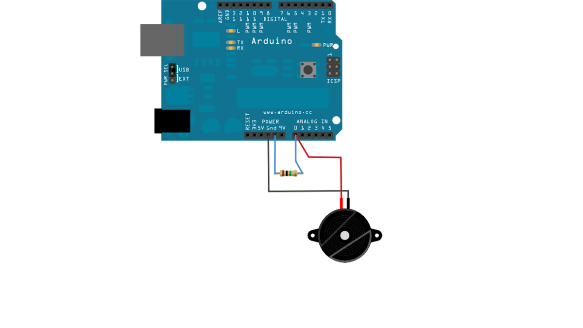 How to use a Piezo element to detect vibration using Arduino duino