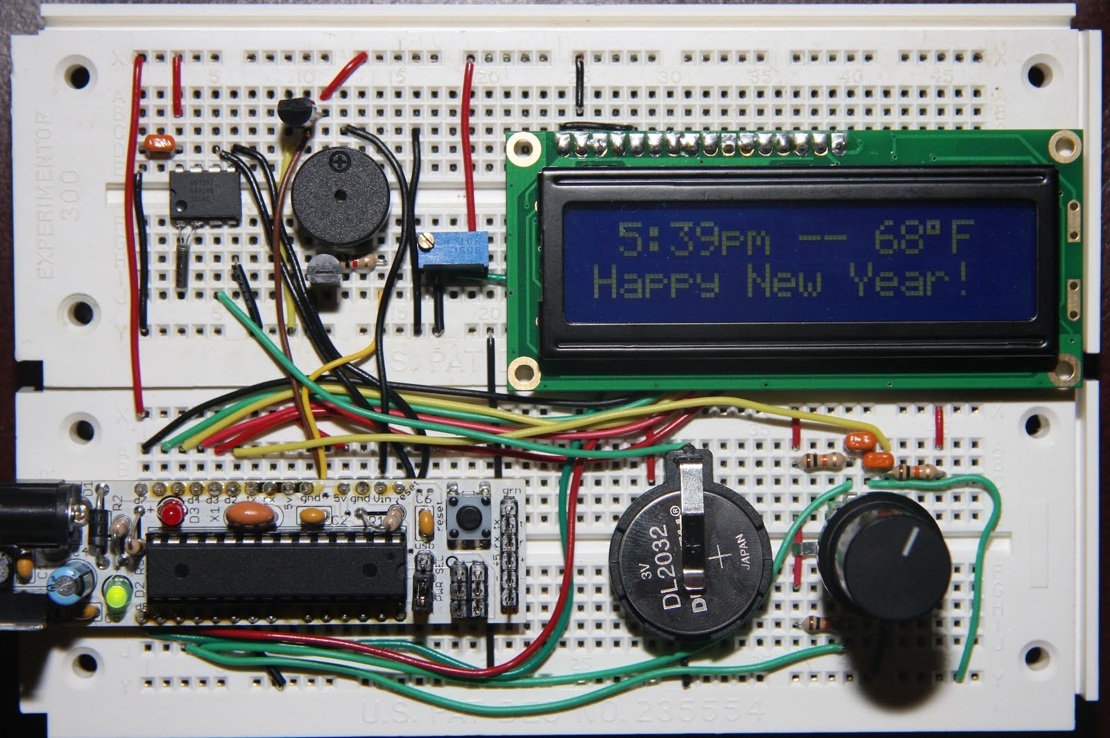 Arduino alarm clock project