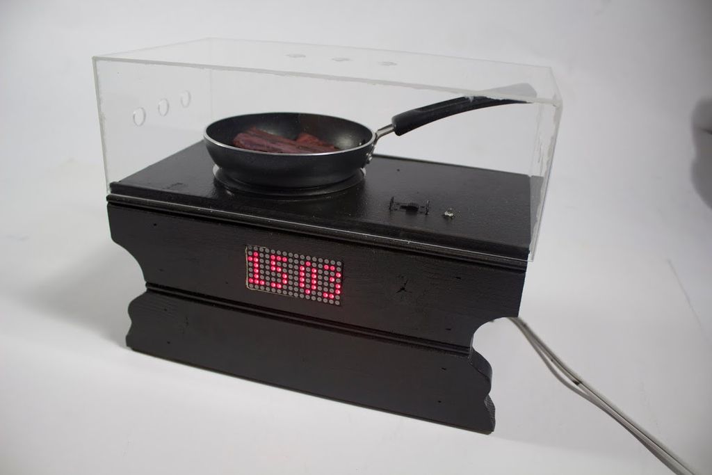 Bacon Alarm Clock ArduinoPowered WakeUp with Sizzle