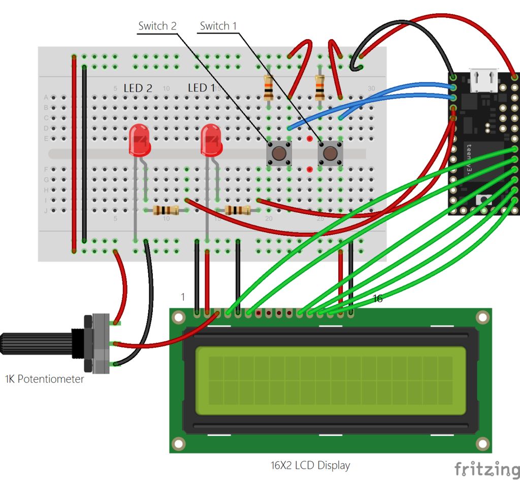 Teensy MIDI Foot Controller for Mobius Looper via Arduino