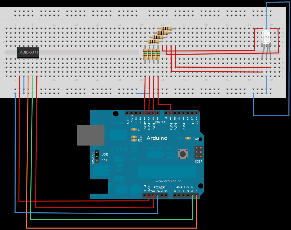 RGB Color Sensor on Arduino Use Arduino for Projects
