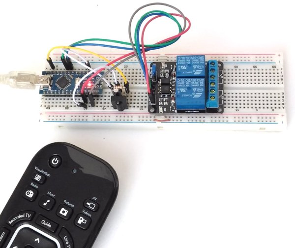 Controlling relay switches with an infrared remote duino