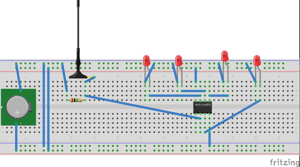 ATtiny85 EMF Detector Use Arduino for Projects