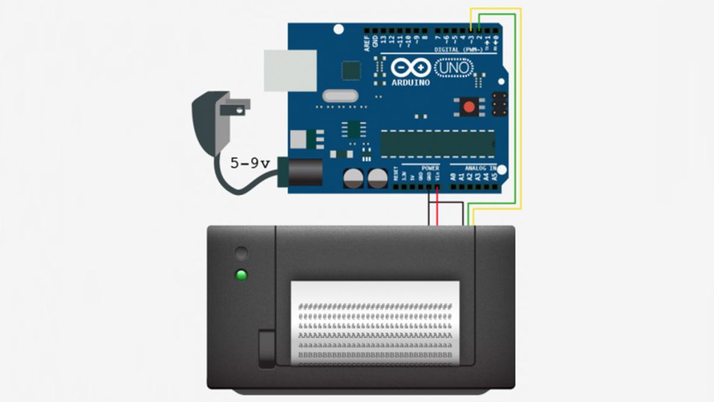 Displaying on Paper Thermal Printer + Arduino duino