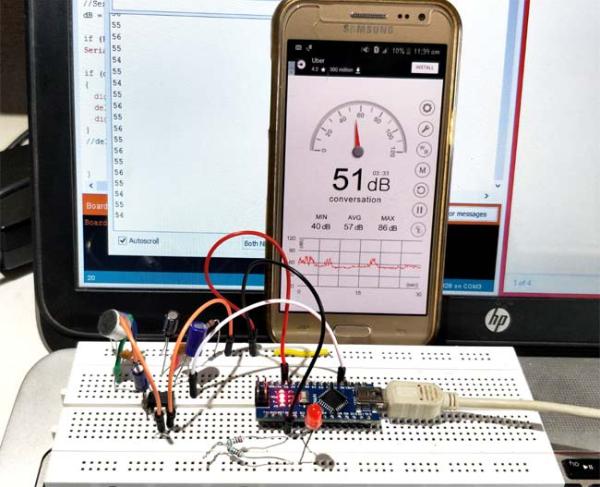 Measure Sound/Noise Level in dB with Microphone and Arduino - duino