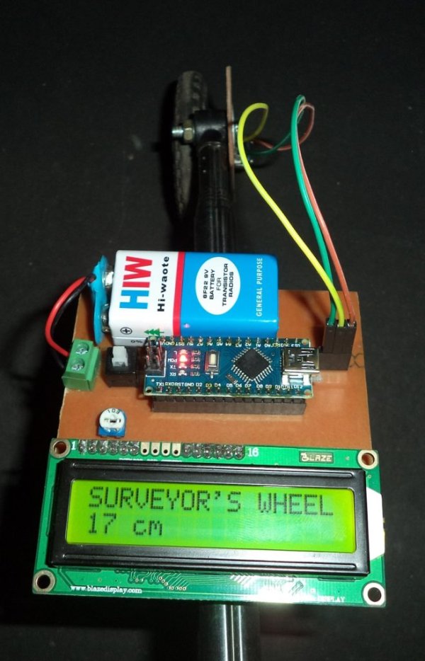 Build a Measuring Wheel with Arduino & Rotary Encoder
