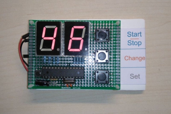 Digital Countdown Timer Schematic Diagram
