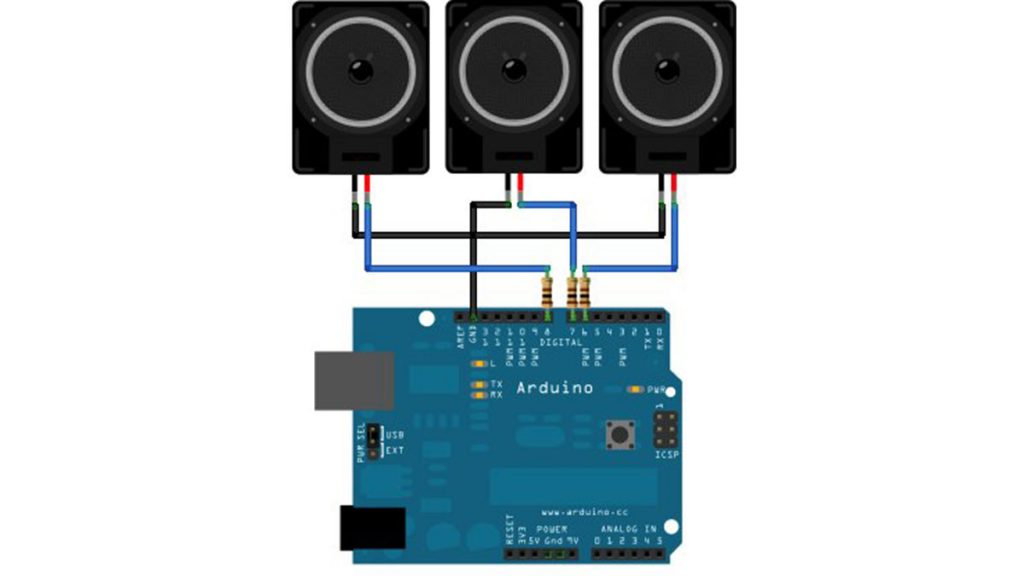 Polyphonic Arduino Harmony Playing Tones on Multiple Outputs
