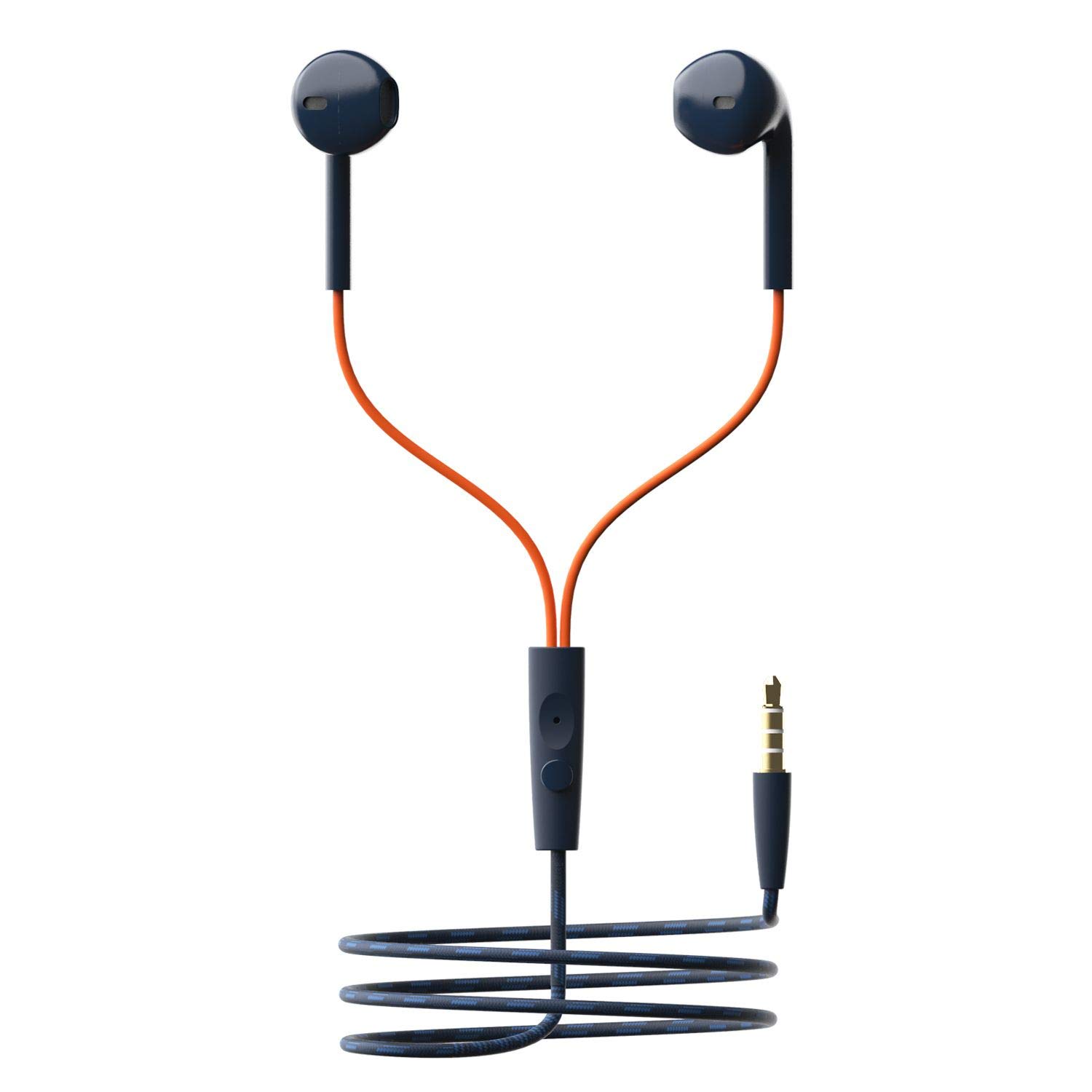 Boat Bassheads 105 inEar Wired Headset(Blue) DukanDwar