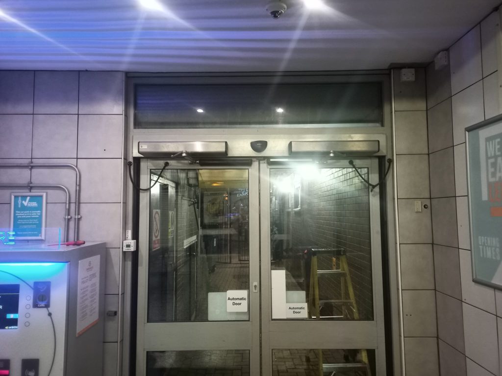 Automatic Sliding Shop Door Benefits DUK Doors Ltd.
