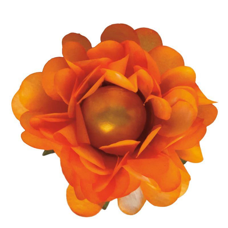 Orange Flowers Color Wrapper Chocolate Dulcety