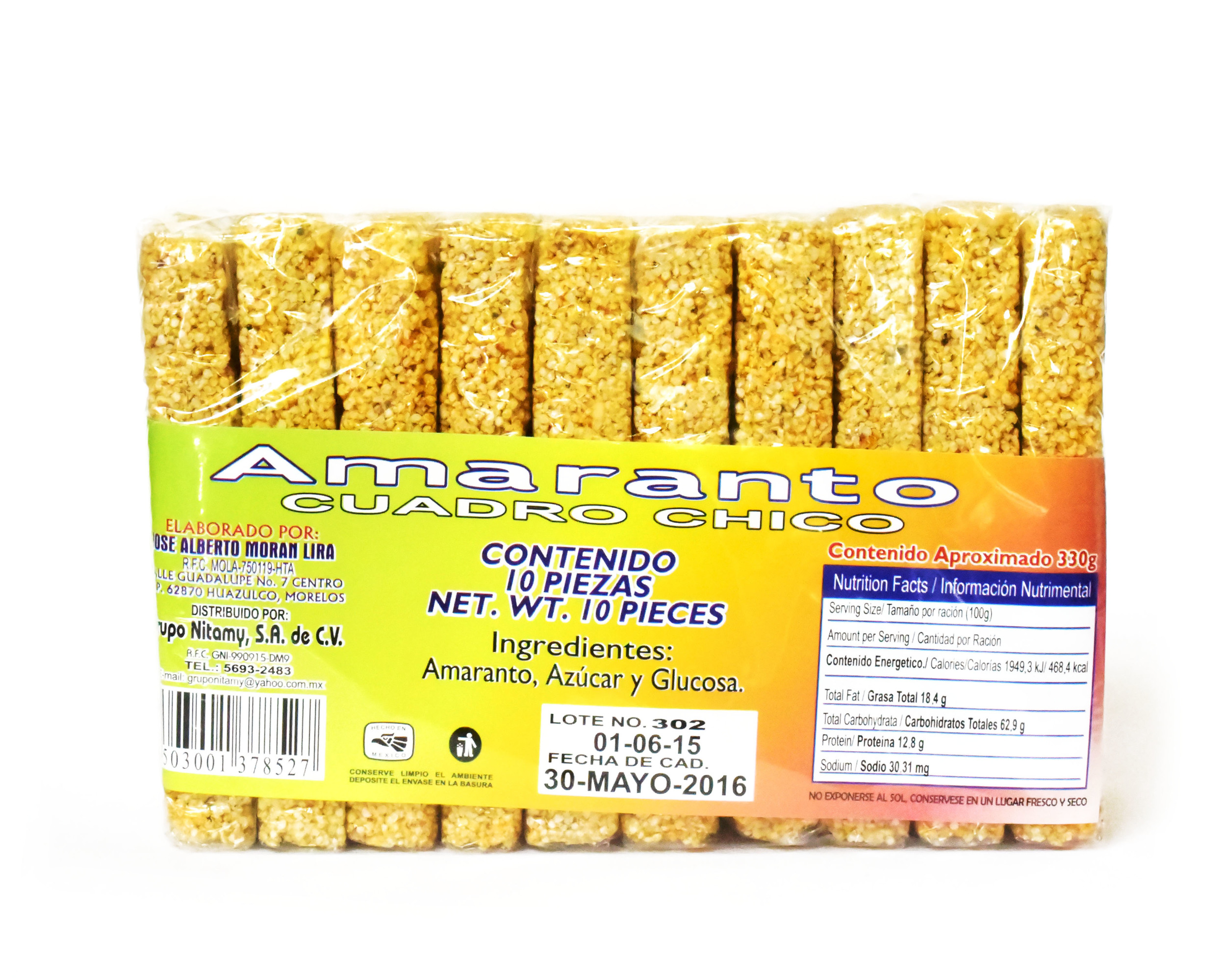 Barra Amaranto Dulcycor Gran Variedad de Dulces