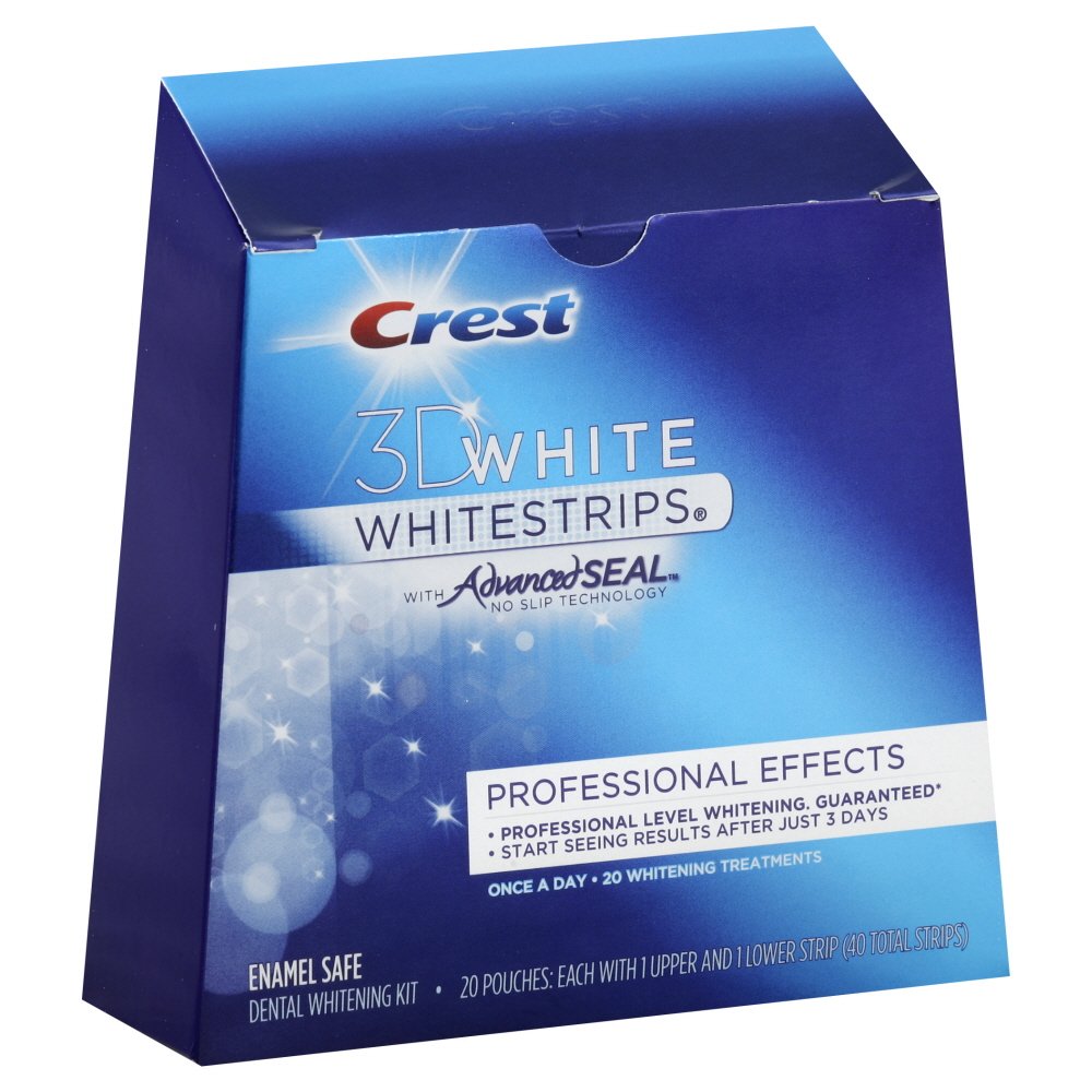 Teeth whitening with Crest 3D White Whitestrips