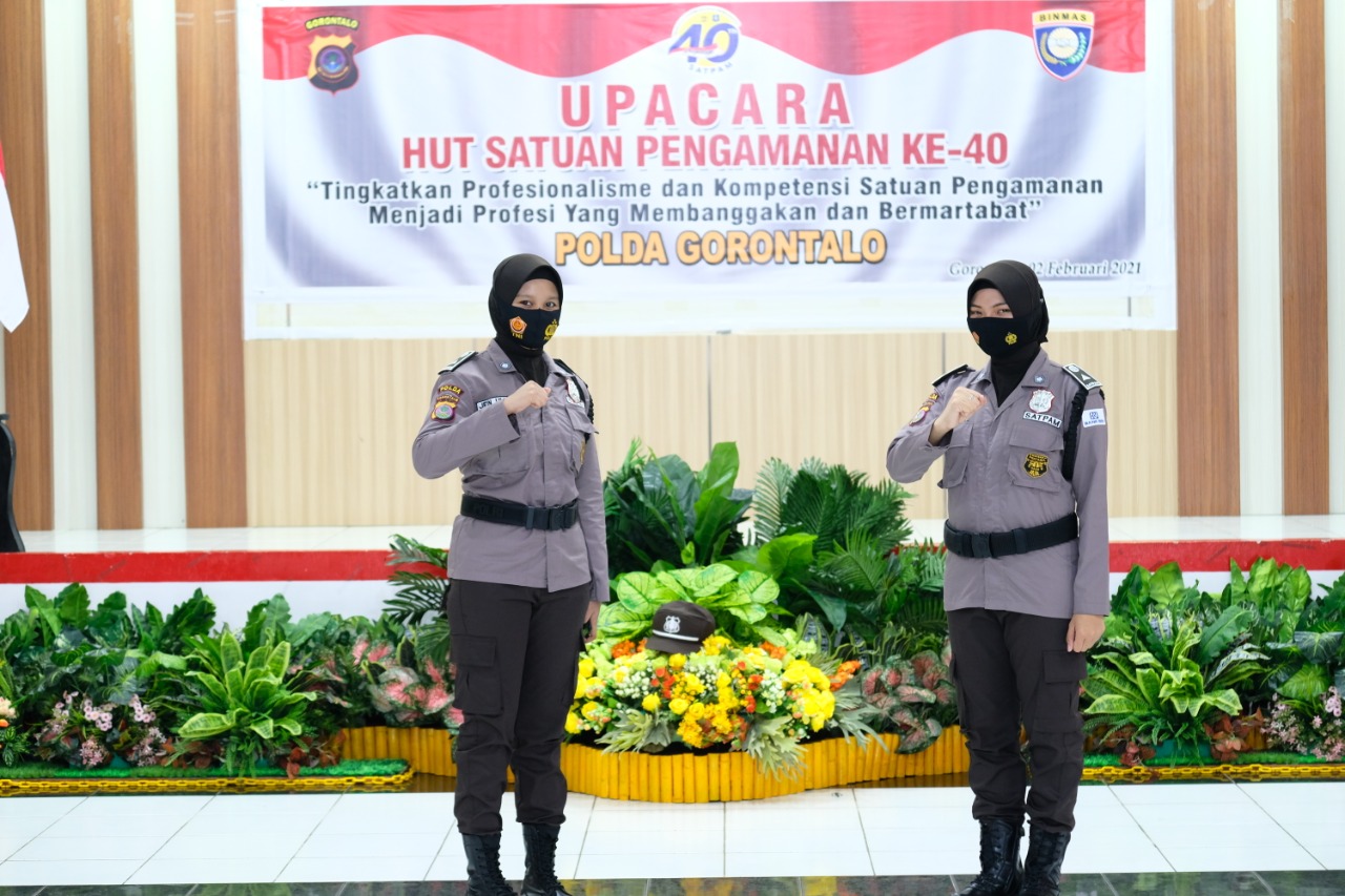 Satpam Ganti Seragam Mirip Polri di HUT ke40 Dulohupa.id