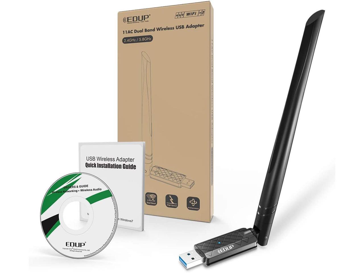 EDUP USB 3.0 WiFi Adapter 1300Mbps Dual Band Wireless
