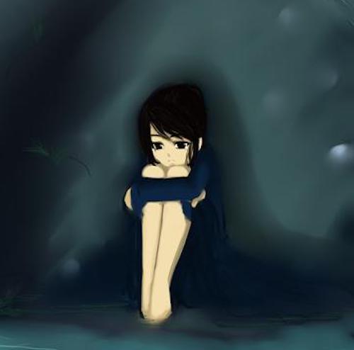 Free PicsArt or Drawing Pictures of Sad or Lonely girl