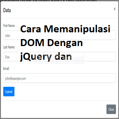 Cara Memanipulasi DOM Dengan jQuery dan Bootstrap | Yuk Kursus Website,  Digital Marketing, &amp; Desain Grafis