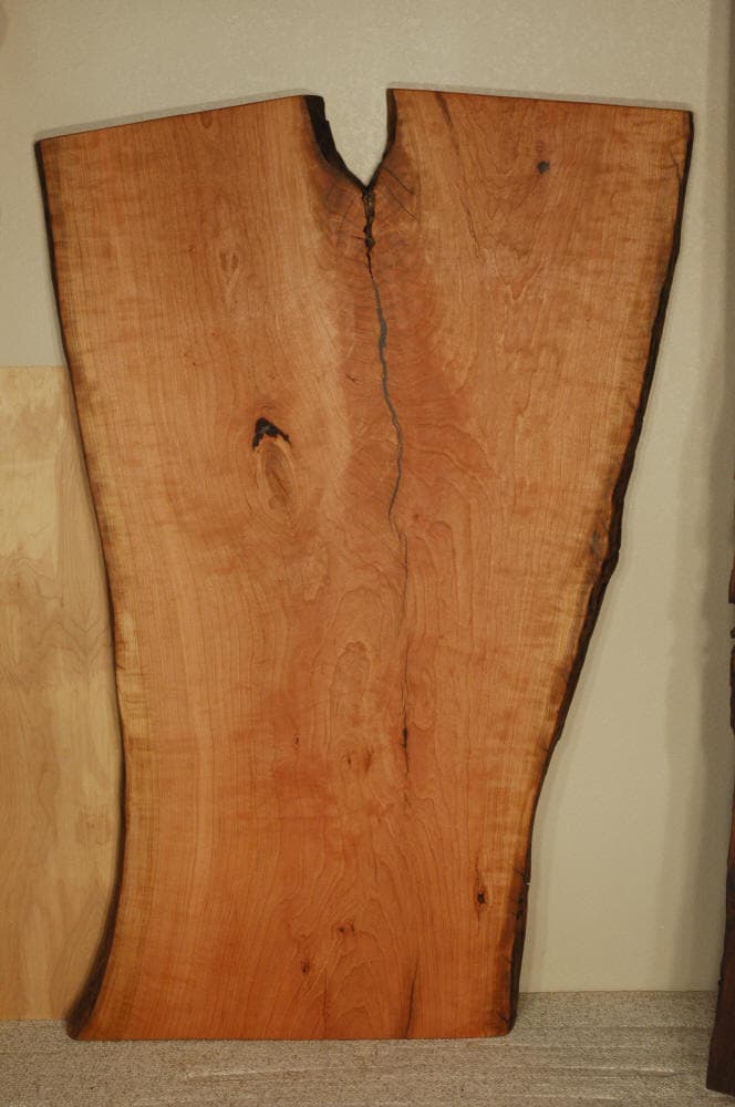 CHERRY CROTCH SLAB TABLE TOP Dumonds Custom Furniture