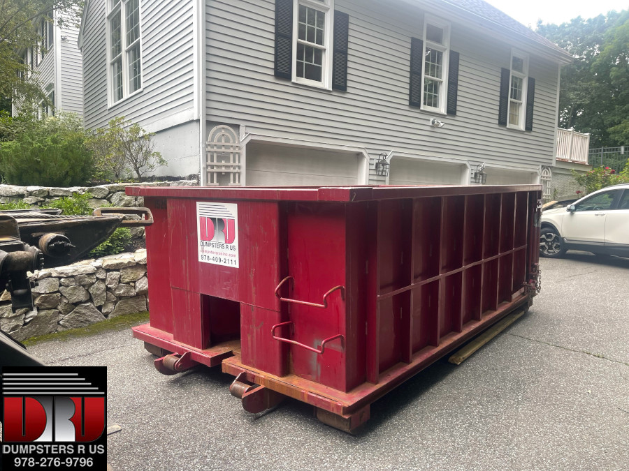 15 yard dumpster rental for a bath room renovation in to North Andover