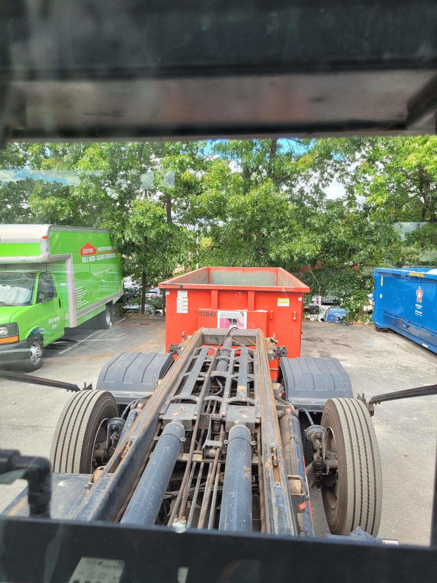 30 yard dumpster swapped out for a Construction Company in Wilmington