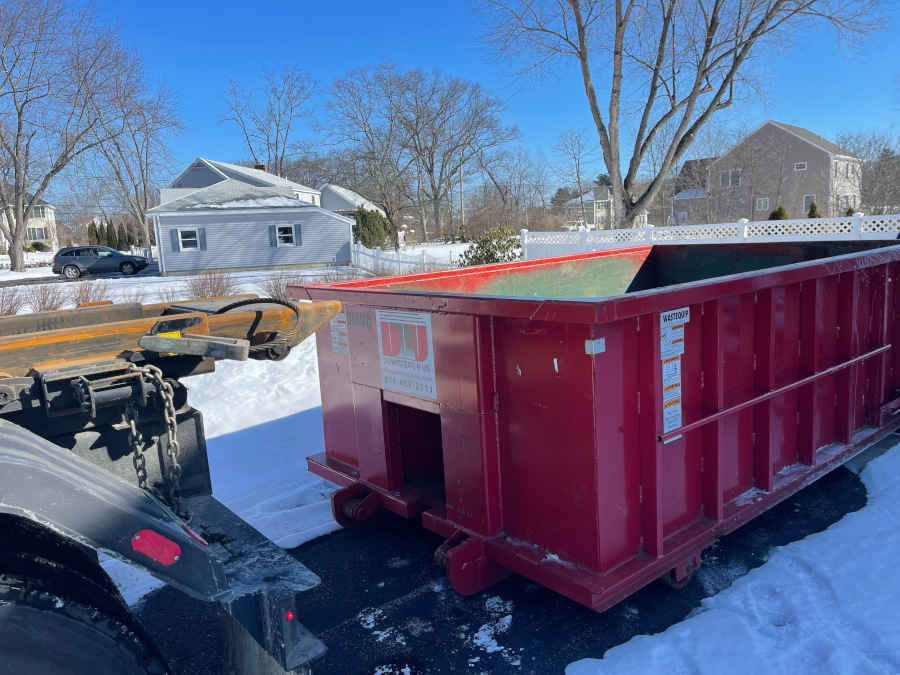 10 yard 1 1/2 ton dumpster rental delivered to Dracut, MA Dumpsters R