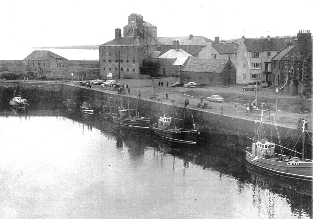 Herring on the harbour and Bobby Aitken Dunbar & District History Society