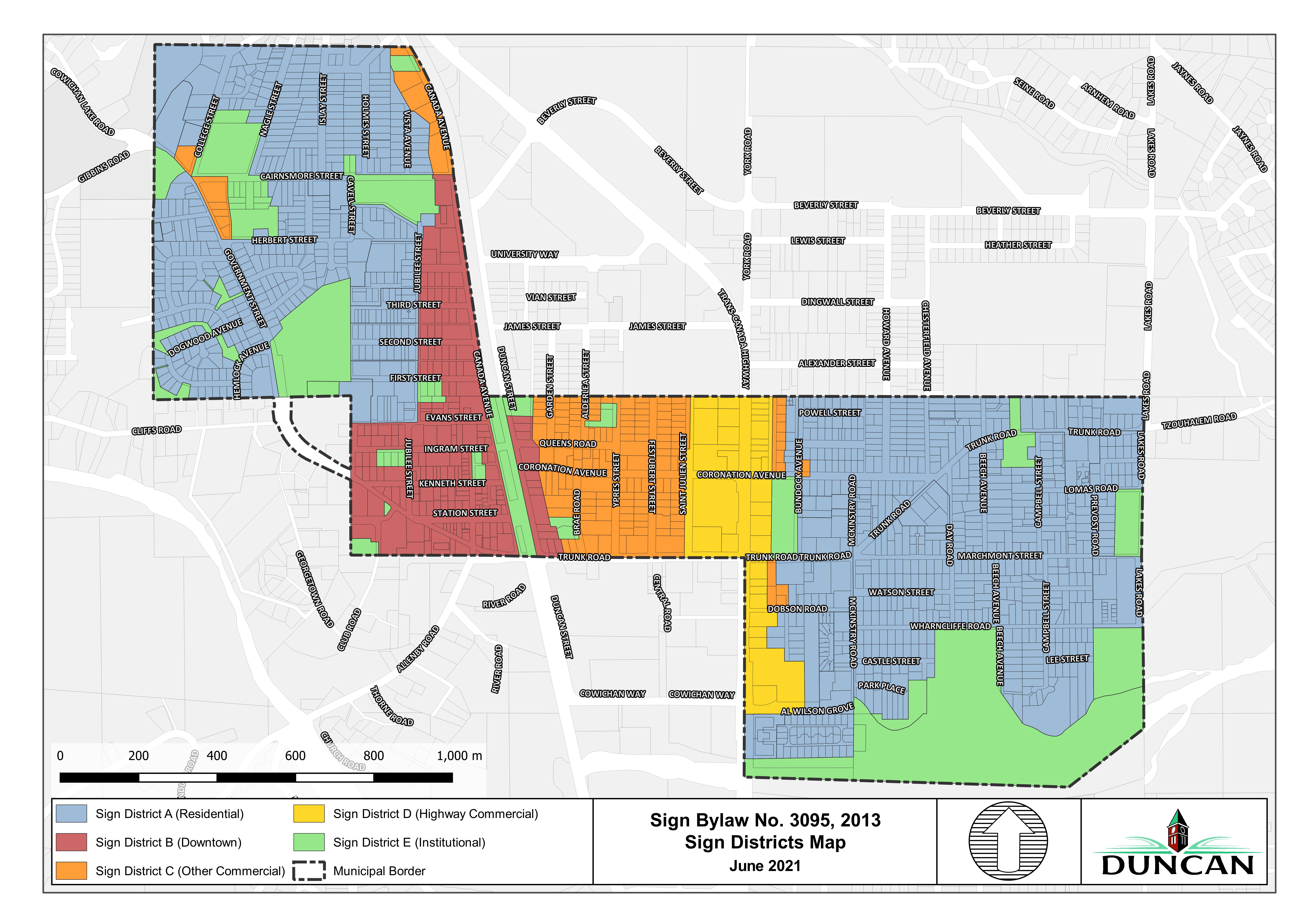 City Of Duncan Zoning Map Sign Permits - City Of Duncan
