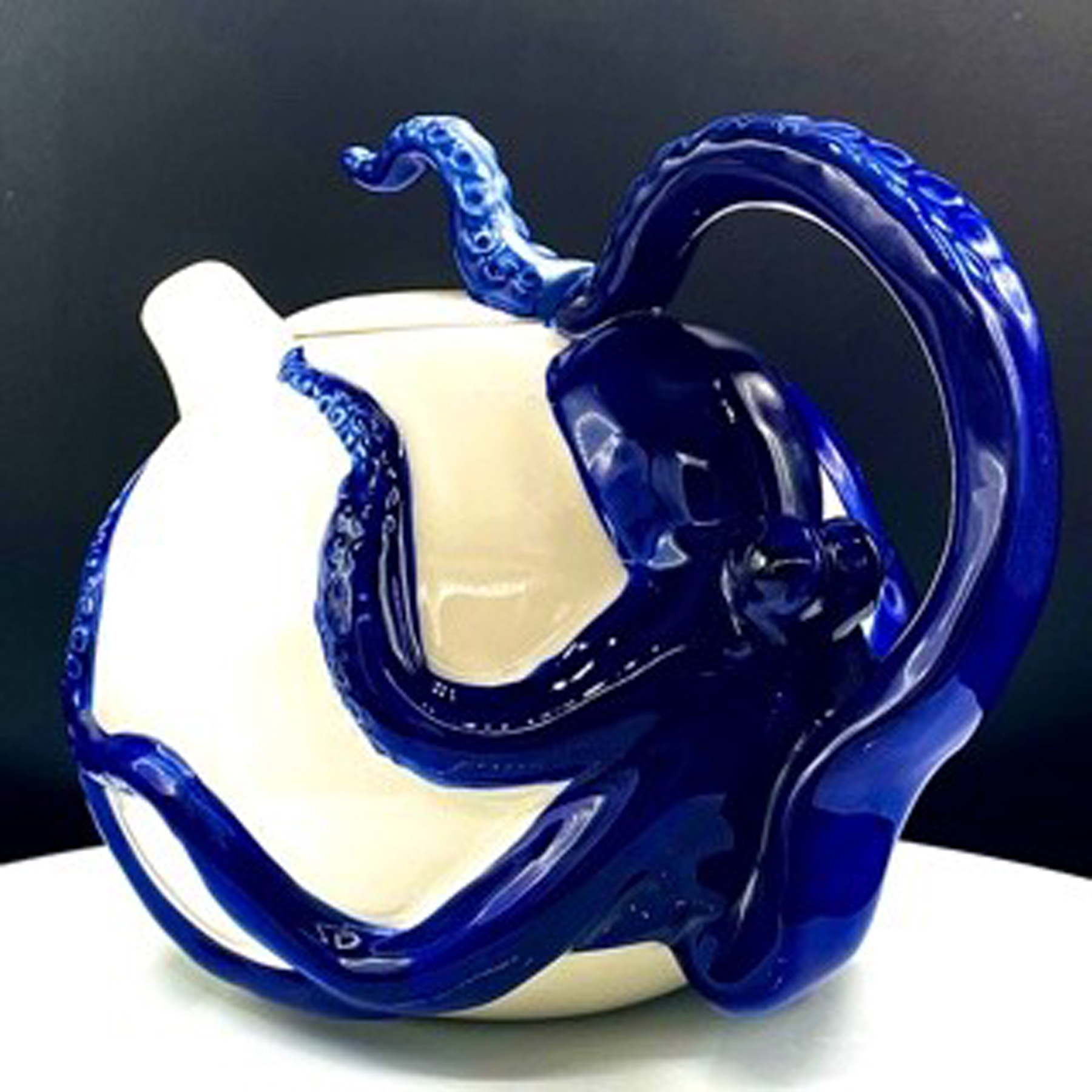 Blue Octopus Teapot Duncans Mills Tea Shop