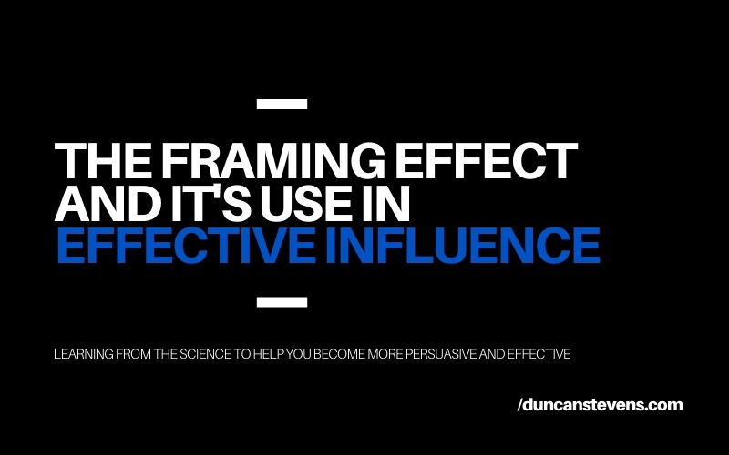 Framing Effect Thoughts and Musings