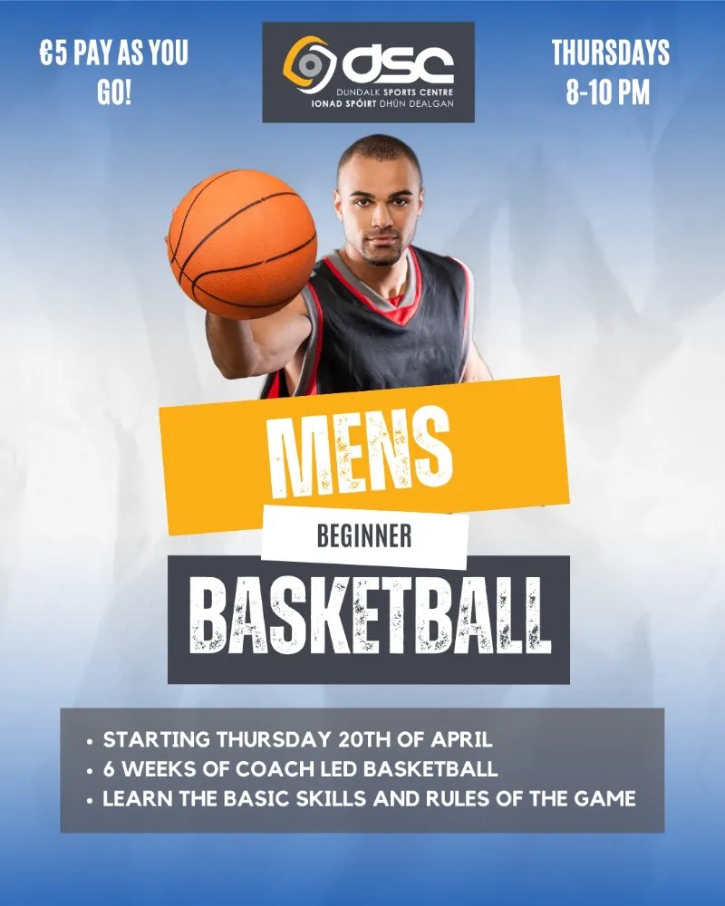 Men’s Beginner Basketball programme Dundalk Ravens Basketball Club