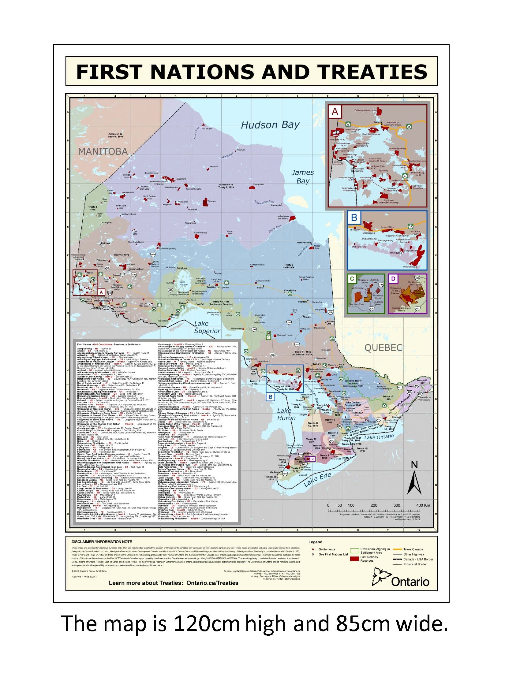Map Of Indian Reserves In Ontario Indigenous Communities - Immigration Northwestern Ontario
