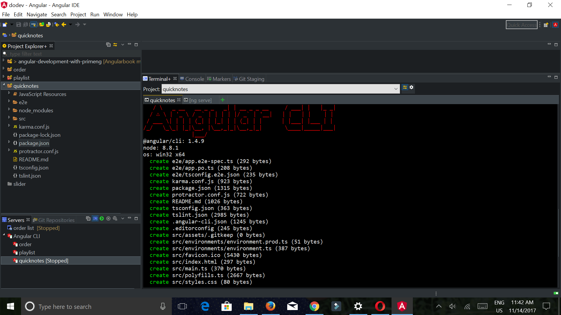 Create a Note Taking App using Angular Dunebook