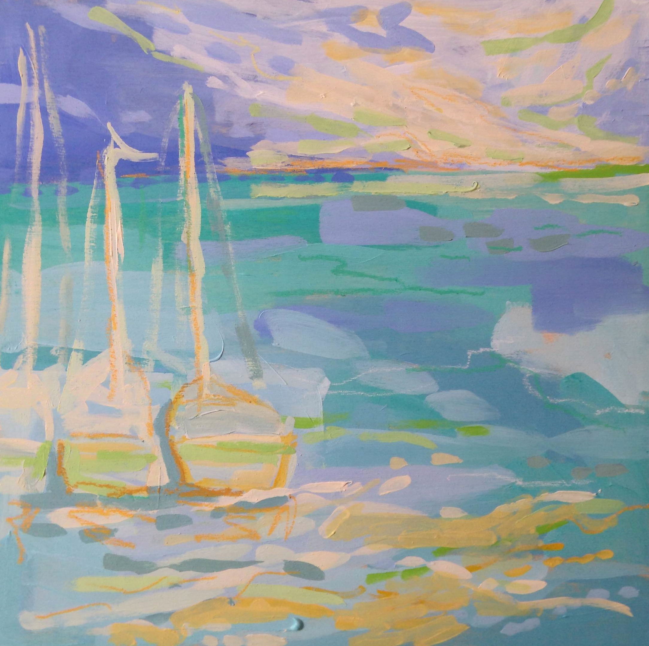 Coastal Paintings by Blakely Little on display at The Real Estate