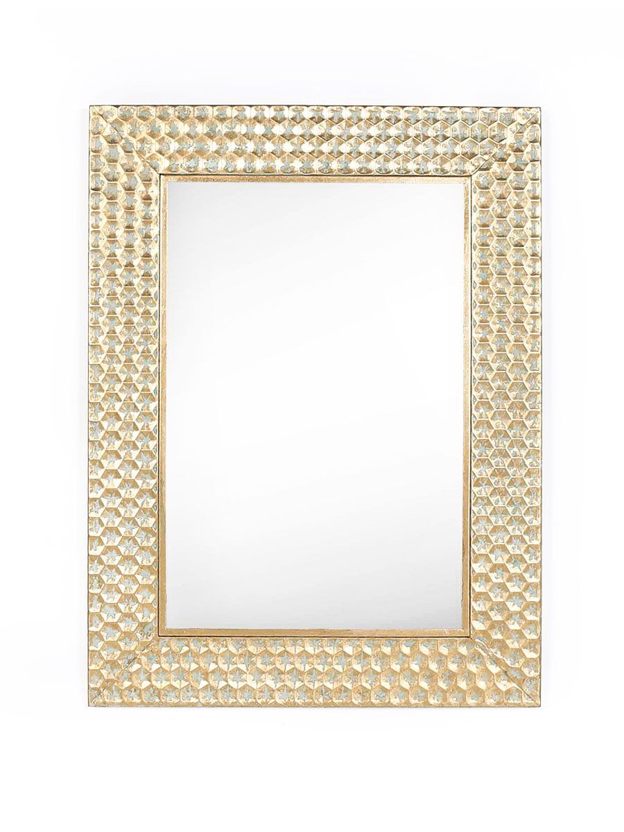 MIRROR DECORATIVE GOLD Dunn's Electrical