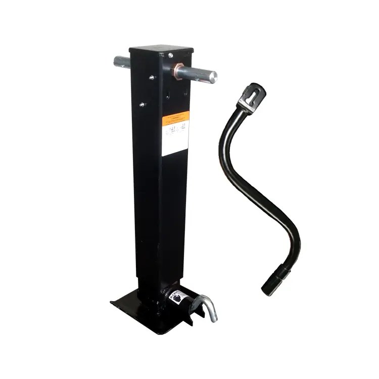 12000lbs Side plunger pin heavy duty Landing gear black coated Trailer