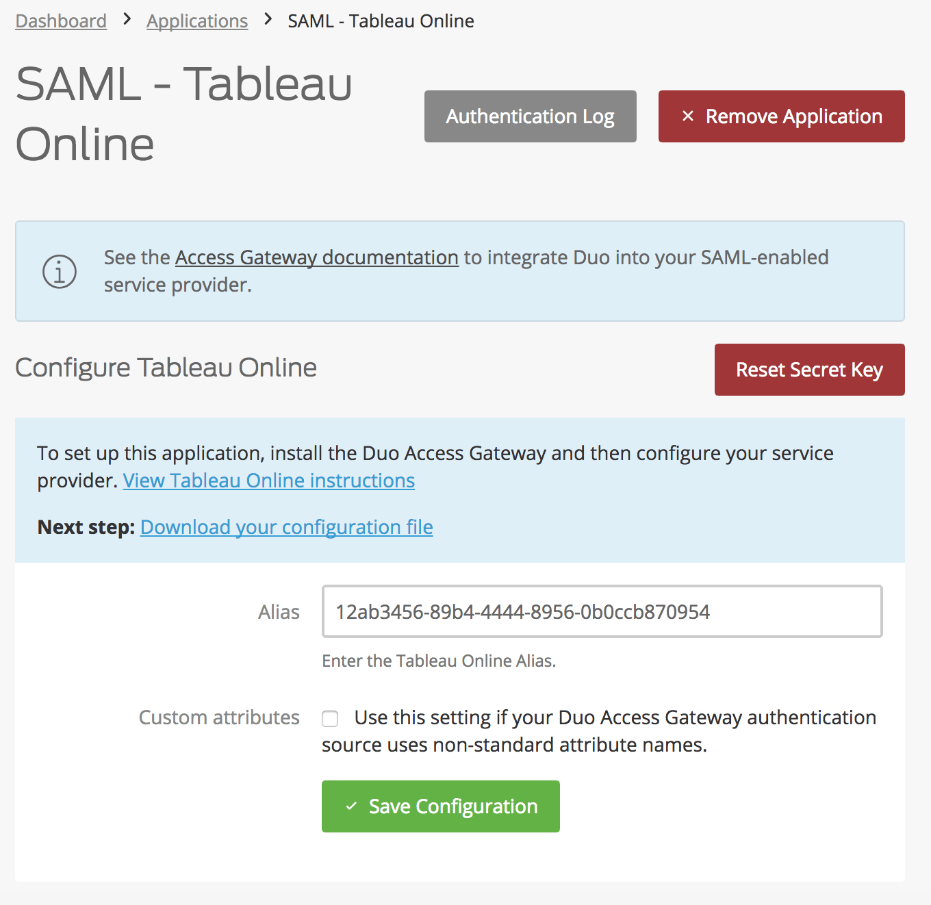 Duo Protection for Tableau Online with Duo Access Gateway Duo Security