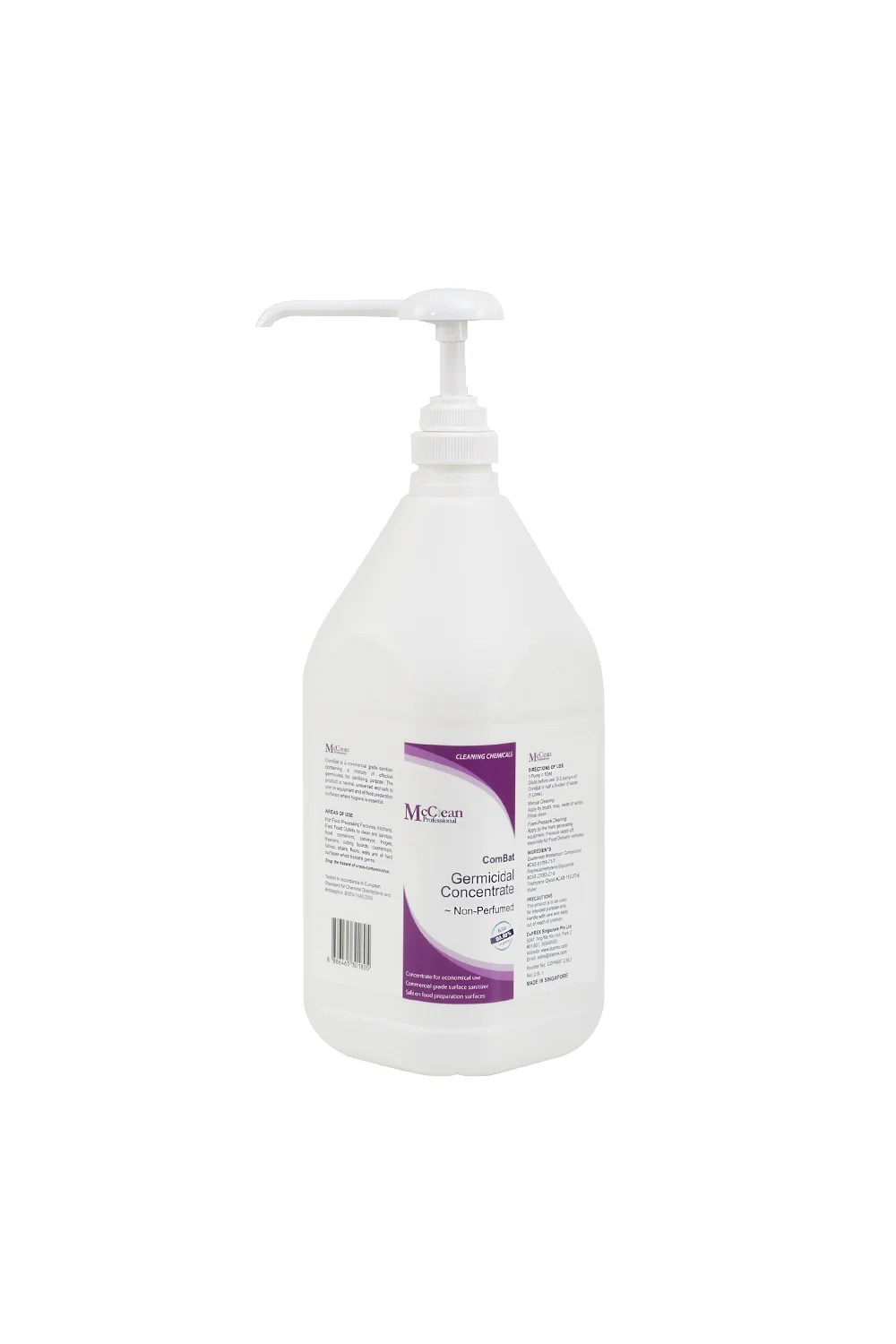 McClean ComBat Germicidal Concentrate Non Perfumed 2.5LT Duprex