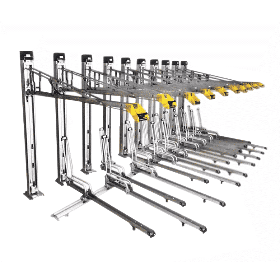 UX21 Hydraulic Lift Assist Bike Rack Dura Bike Locker
