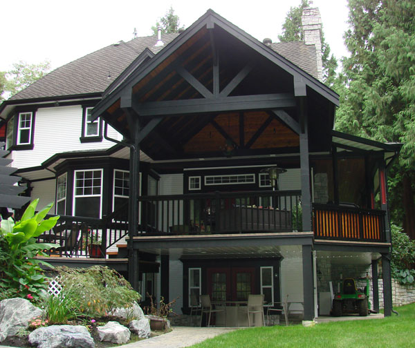 Patio Cover With Upper Deck Patio Ideas