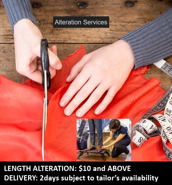 SEWING CHARGES (ALTERATION LENGTH & REFLECTIVE TAPES) Thailand Best