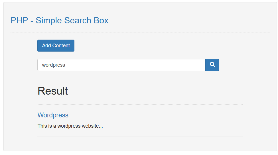 Create a Simple Search Box in PHP MySQL Free Source Code