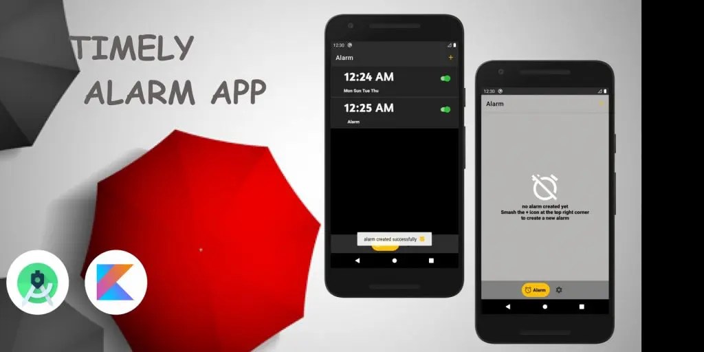 Timely Alarm Clock Application in Android Studio