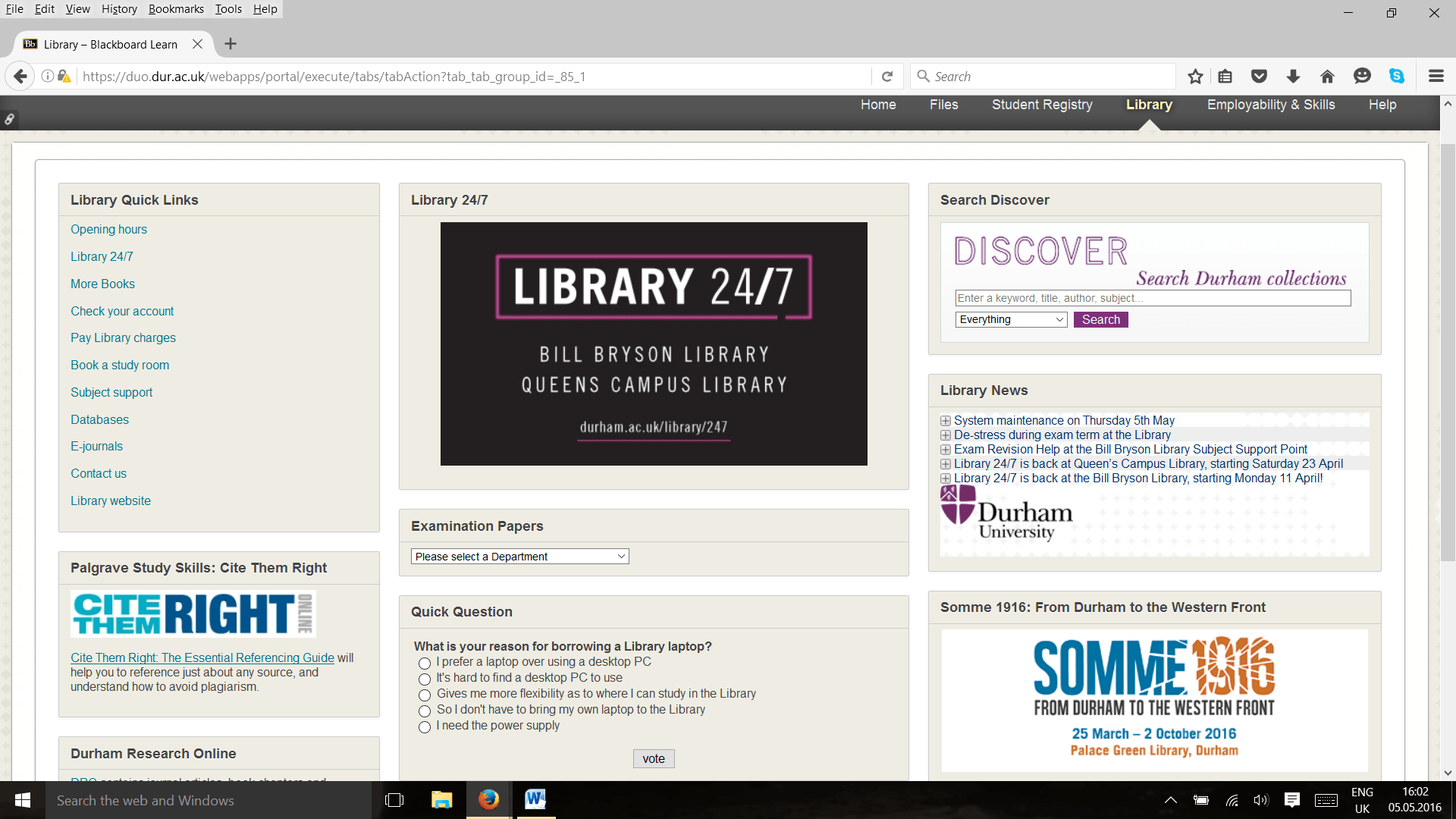 Revision tips from the Foundation Centre staff and students Durham