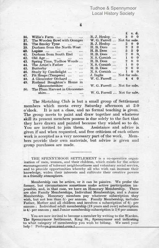 Tudhoe & Spennymoor Local History Society Photo Archive The Settlement