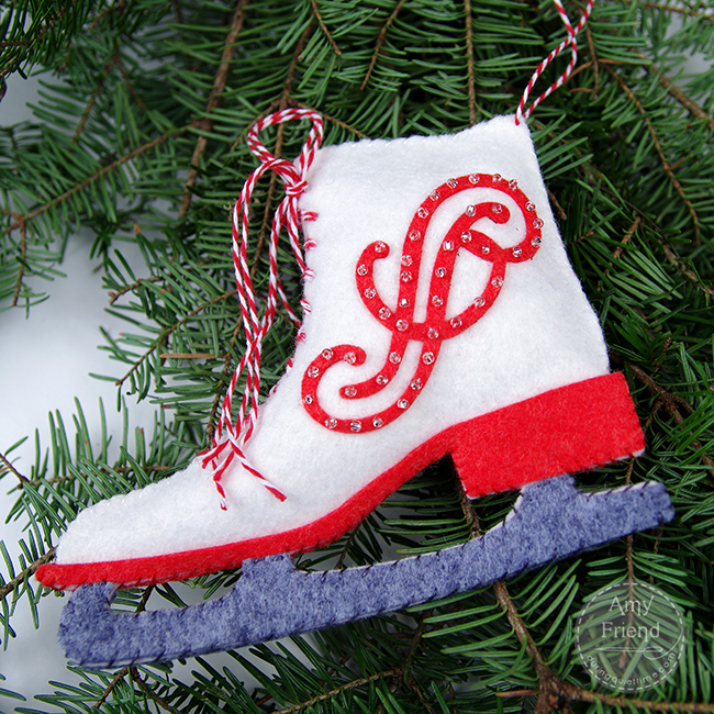 Ice Skate Ornament During Quiet Time